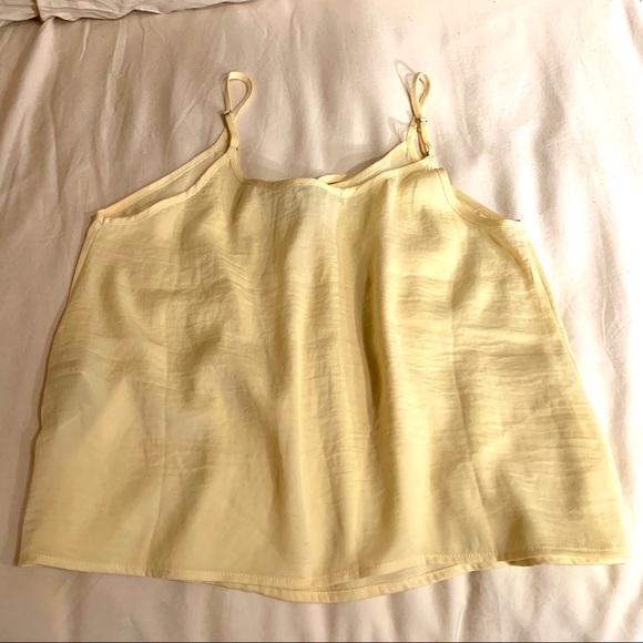 SOLD 🛑 Forever 21 | Pastel Yellow Satin Tank - Picture 6 of 7